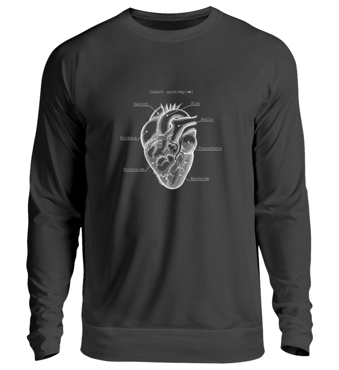 Felpa Rider Heart Anatomy - Unisex Sweatshirt-639