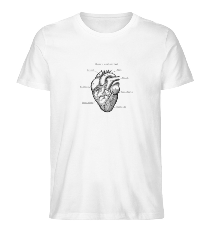 T-shirt Premium Heart Anatomy - Men Premium Organic Shirt-3