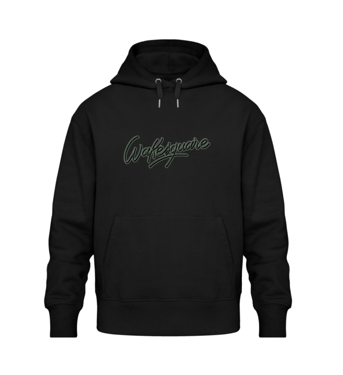 Felpa Core Logo Classic Green and Black - Organic Oversized Hoodie ST/ST-16