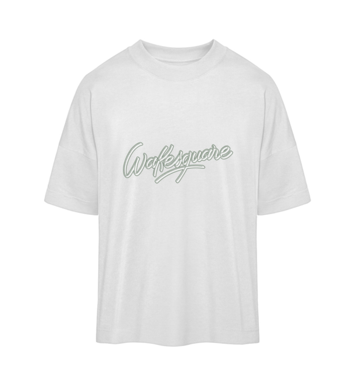 T-Shirt Oversize Logo Classic Green and White - Organic Oversized Shirt ST/ST-3