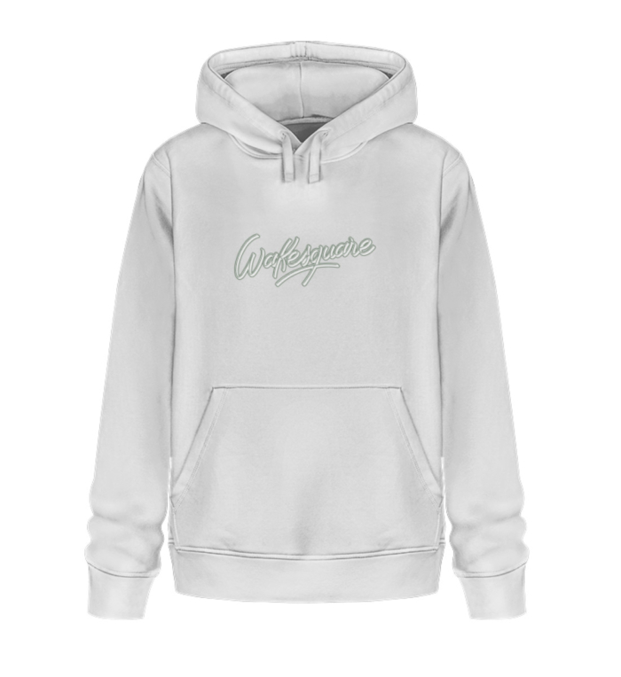 Felpa Pouch Logo Classic Green and White - Unisex Organic Hoodie 2.0 ST/ST-3