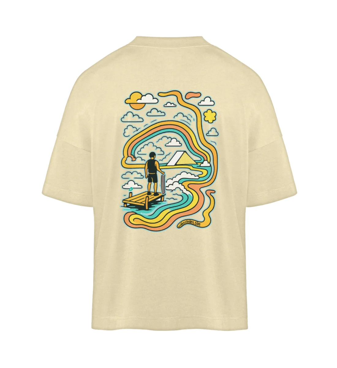 T-Shirt Oversize Ride The Line T-Shirt Oversize Ride The Line - Organic Oversized Shirt ST/ST-7052