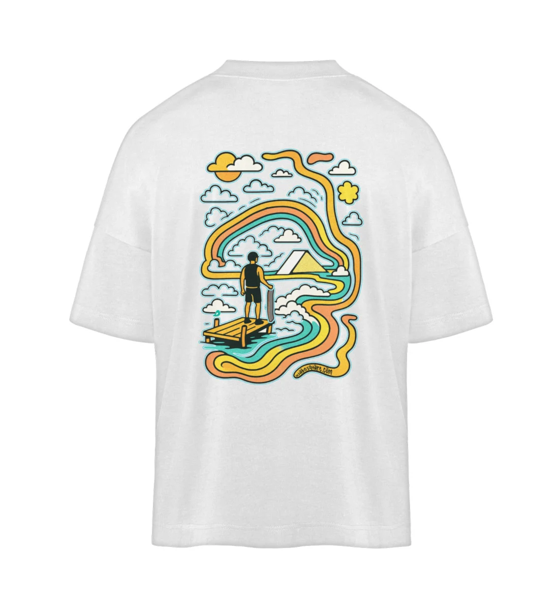 T-Shirt Oversize Ride The Line T-Shirt Oversize Ride The Line - Organic Oversized Shirt ST/ST-3