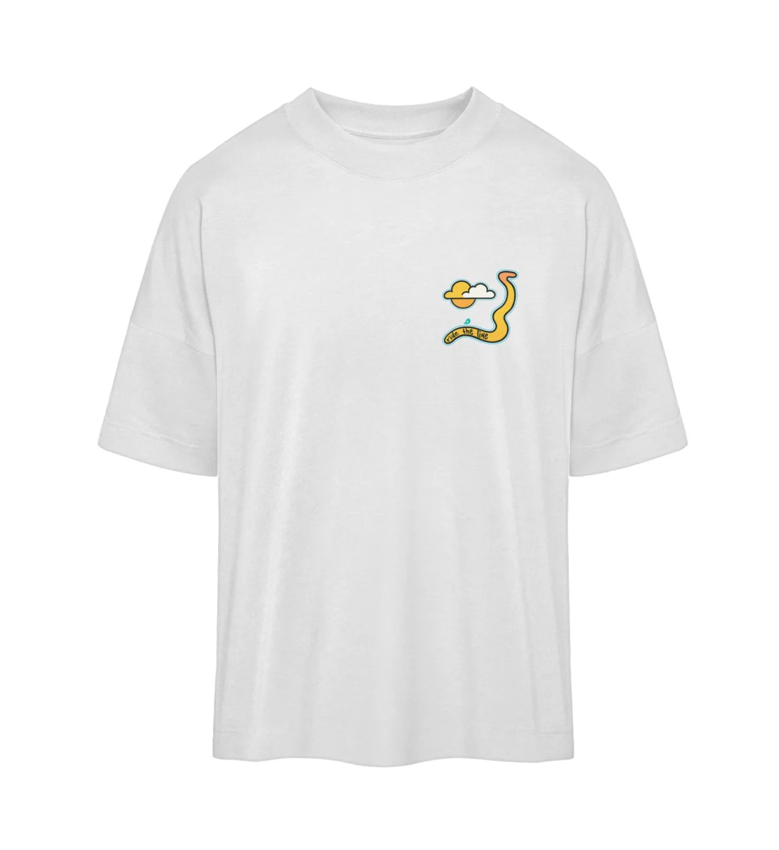 T-Shirt Oversize Ride The Line T-Shirt Oversize Ride The Line - Organic Oversized Shirt ST/ST-3