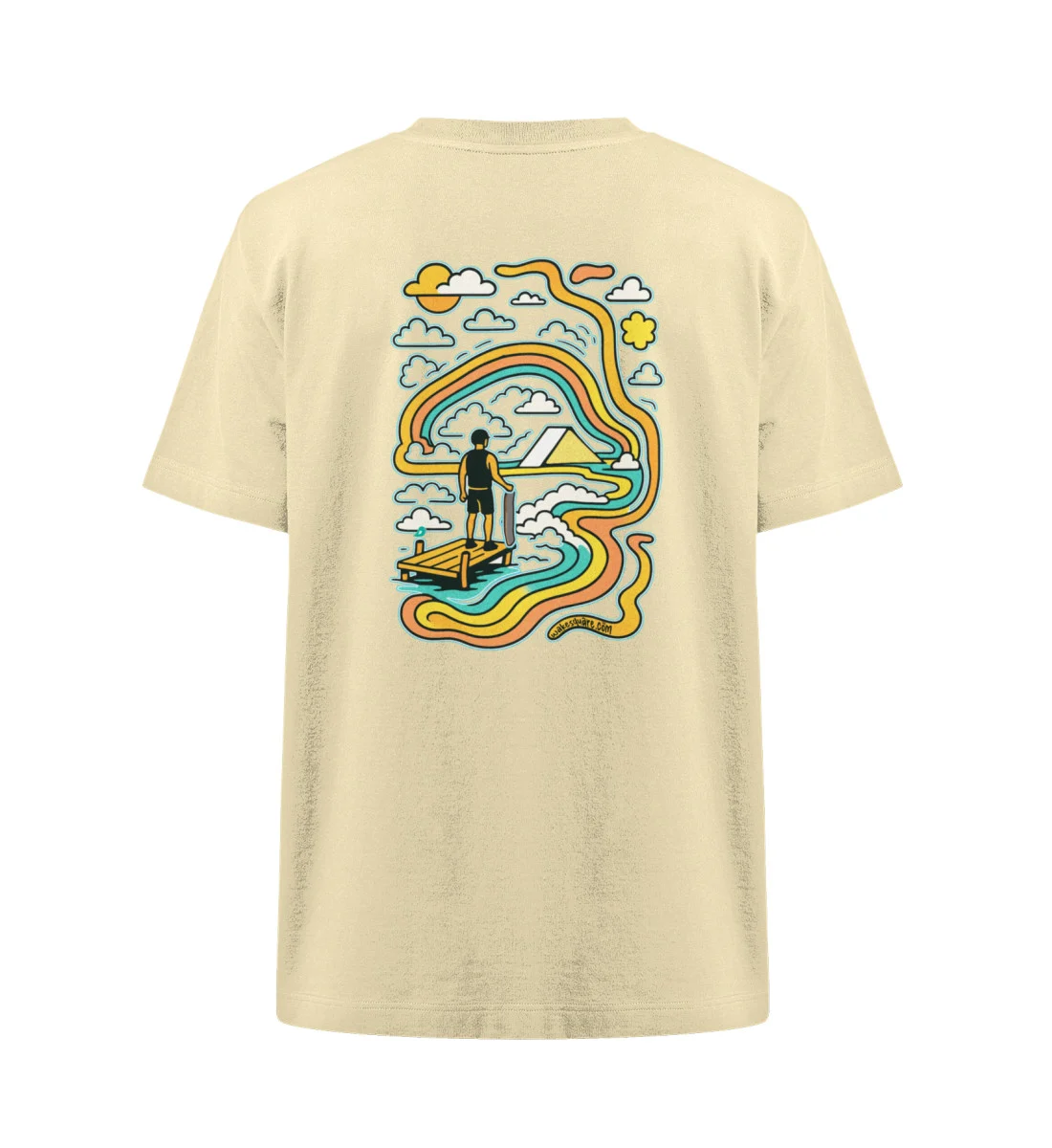 T-Shirt Heavy Ride The Line T-Shirt Heavy Ride The Line - Freestyler Heavy Oversized T-Shirt ST/ST-7052