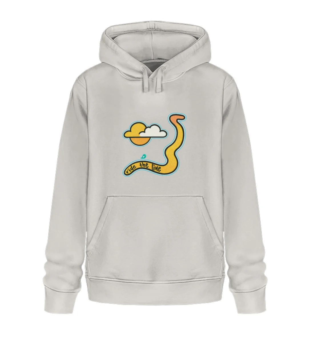 Felpa Pouch Ride The Line Felpa Pouch Ride The Line - Unisex Organic Hoodie 2.0 ST/ST-6865