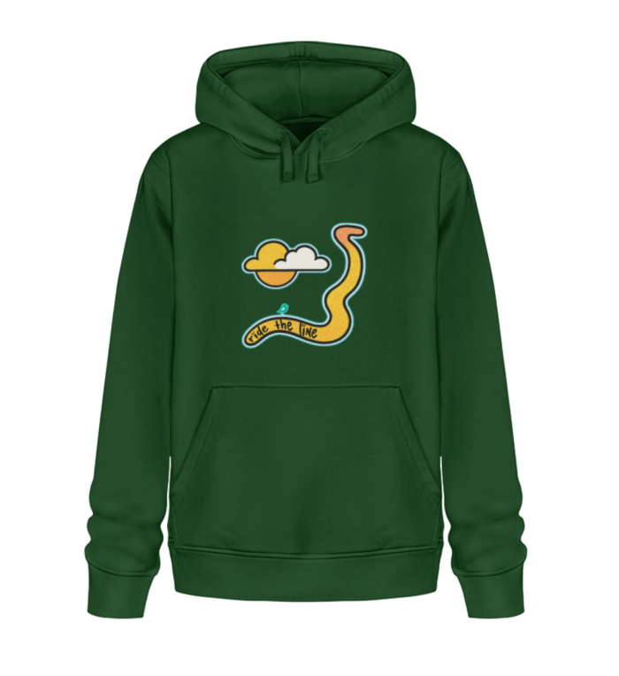 Felpa Pouch Ride The Line - Unisex Organic Hoodie 2.0 ST/ST-833