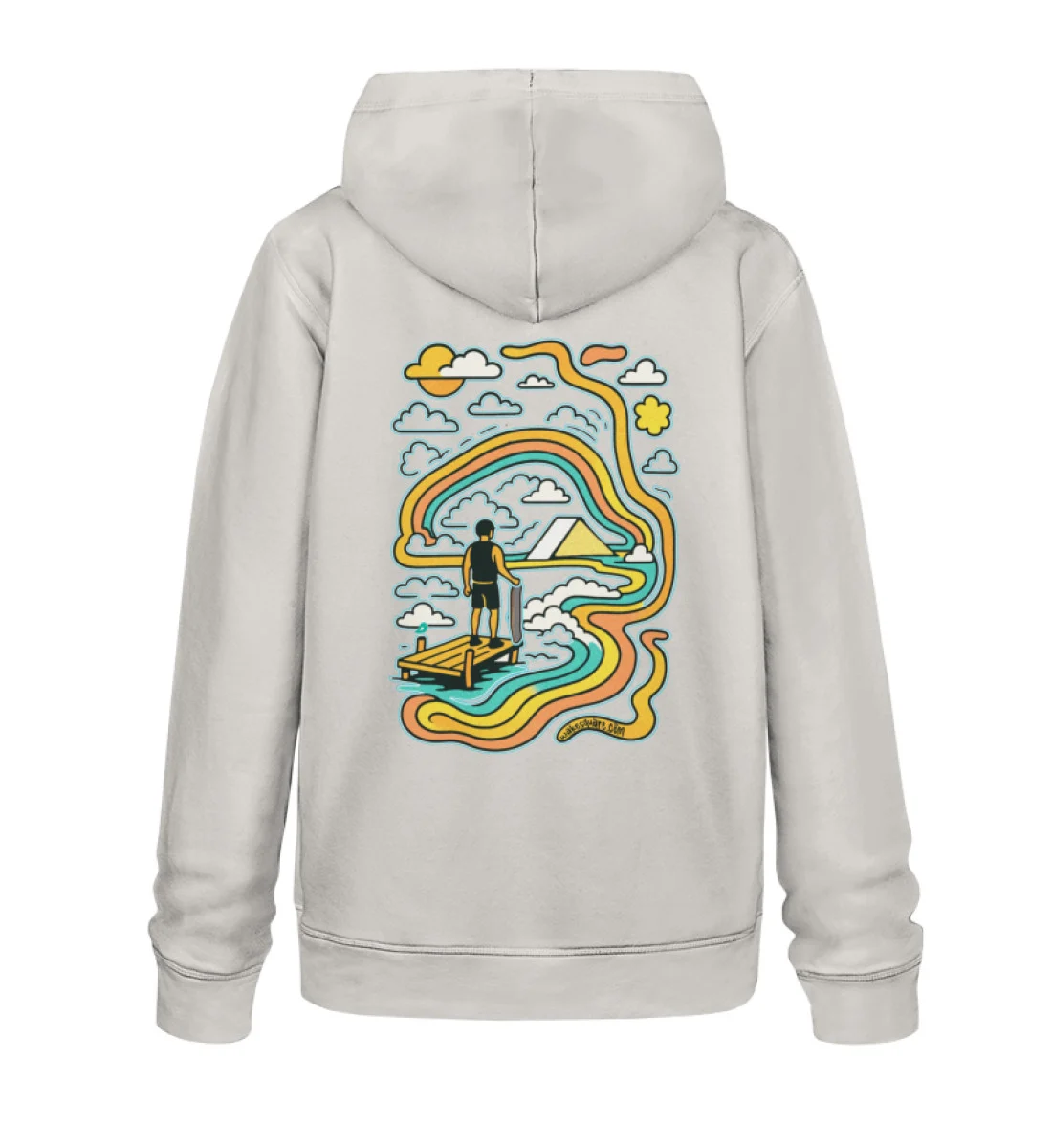 Felpa Pouch Ride The Line Felpa Pouch Ride The Line - Unisex Organic Hoodie 2.0 ST/ST-6865