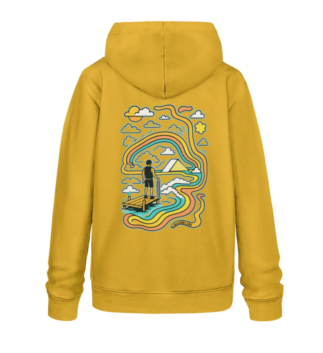 Felpa Pouch Ride The Line Felpa Pouch Ride The Line - Unisex Organic Hoodie 2.0 ST/ST-7096