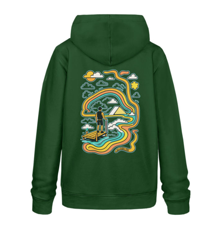 Felpa Pouch Ride The Line - Unisex Organic Hoodie 2.0 ST/ST-833