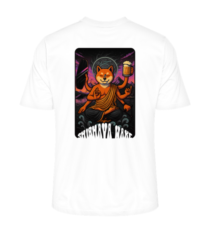 T-Shirt Urban Shibhava Wake Shred In Peace Sunset - Men Premium Organic Shirt-3