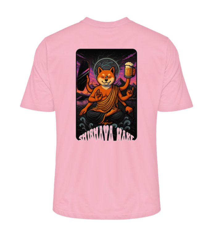 T-Shirt Urban Shibhava Wake Shred In Peace Sunset - Men Premium Organic Shirt-6883