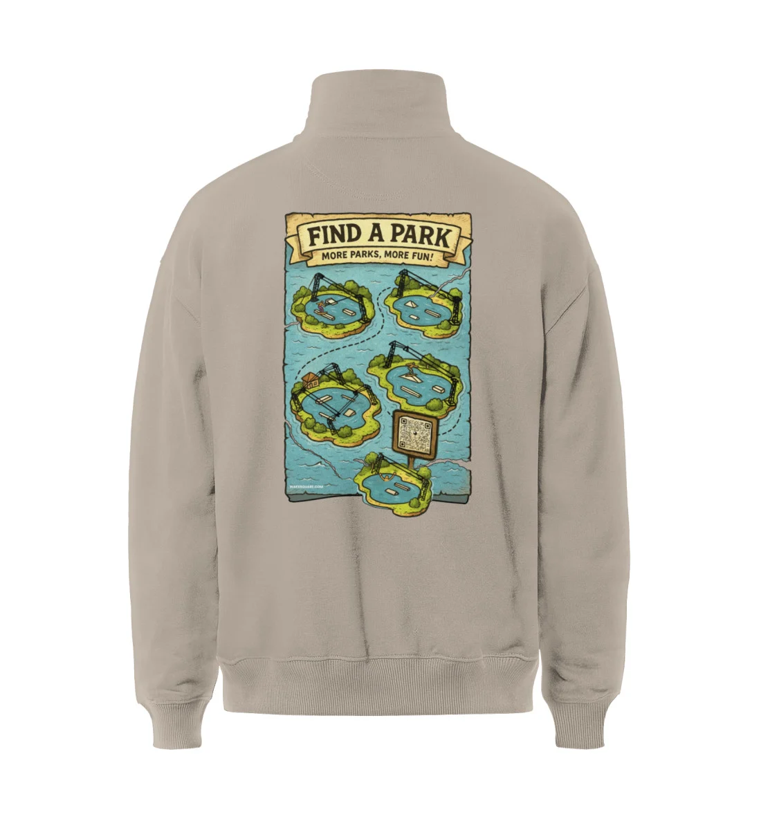Peak More Parks, More Fun Sweatshirt Peak More Parks, More Fun Sweatshirt - Miller Dry Half-Zip ST/ST-7081