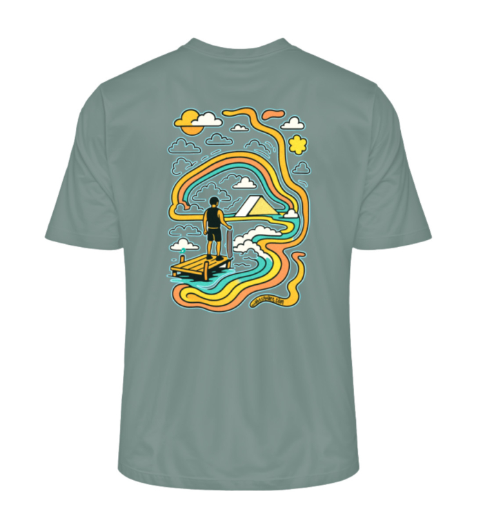T-Shirt Urban Ride The Line - Men Premium Organic Shirt-7236