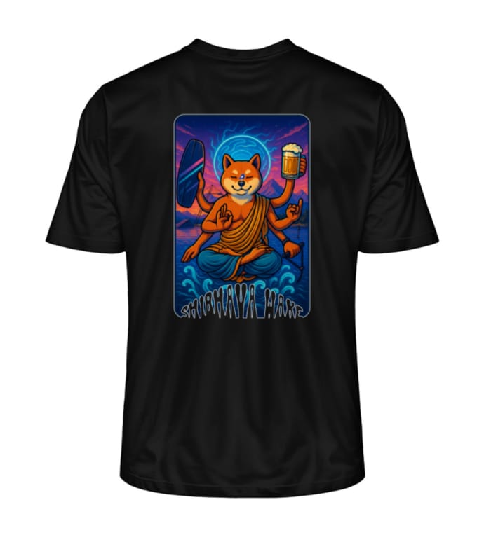 T-Shirt Urban Shibhava Wake Shred In Peace Sunrise - Men Premium Organic Shirt-16