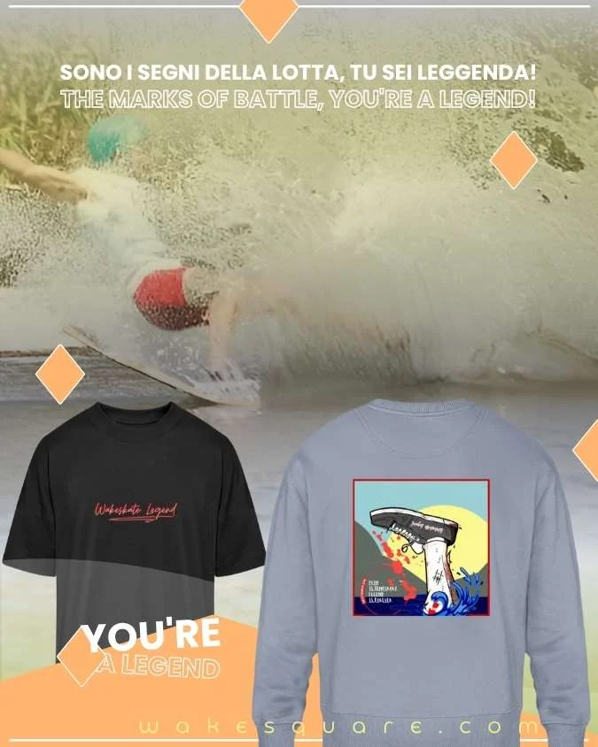 Storie da Rider: Drop and Run Away Wakeskate Legend - Collezione Outfit Wakesquare - Flyer 1