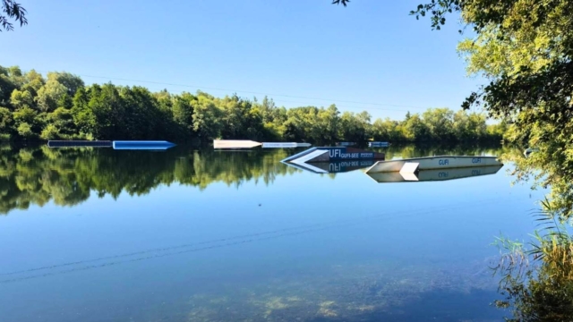 WS – park germania anteprima – Gufi-See Wasserski und Wakeboard-Seilbahn Gundelfingen Donau Gufi See